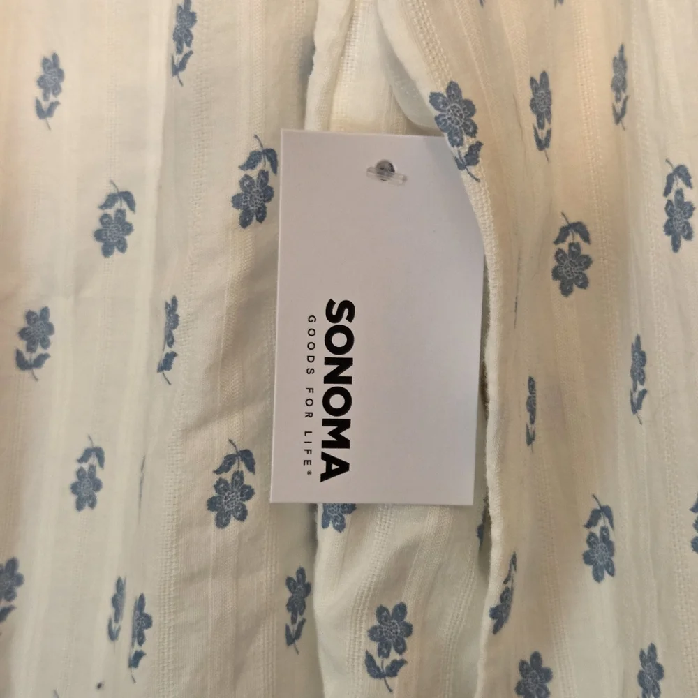 NWT Women's Sonoma Goods for Life Femme Button Through Shirt, Size: XL, Natural - Picture 5 of 6